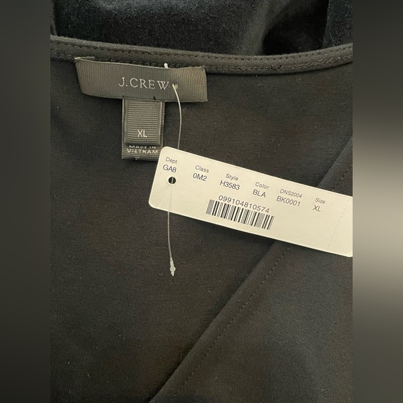 J Crew Women's -Scuba Knit Velvet Ruffle Peplum Tank NWT XL - Picture 12 of 13